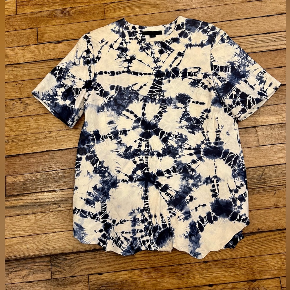 ALEXANDER WANG Lambskin Tie-Dye leather Top Size 4 - Picture 4 of 10